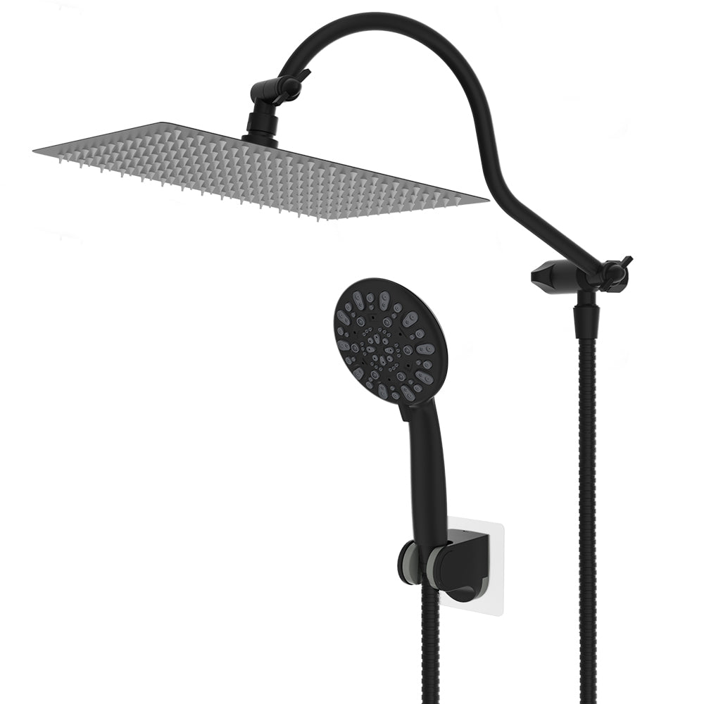 Rainfall shower head store with handheld